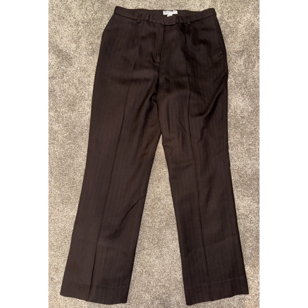 Vintage Pendleton Wool Pants Women's 10 Brown High Waist Pleated‎ Trouser Pocket